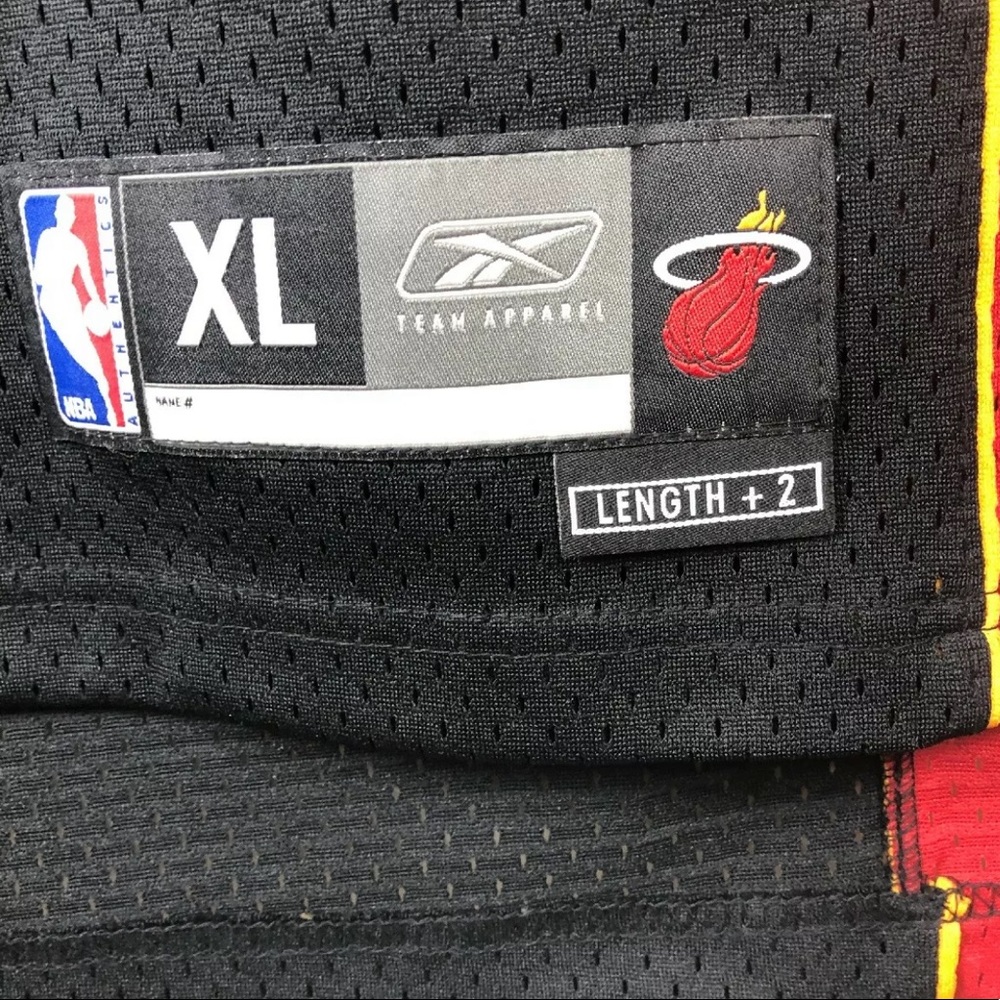 Shaquille O’Neal Shaq Miami Heat Authentic Reebok Black NBA Jersey XL +2 Length - Picture 11 of 11